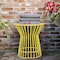 Cosco Novogratz Poolside Gossip Collection, Roberta Outdoor/Indoor Side Table, Yellow 88068YLW1E - alternate 1